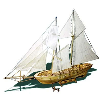 Afbeelding van DIY Zeilschip Model Kits, Houten Zeilboot Schip Kit Thuis Decoratie Boot Geschenken Speelgoed voor Kinderen, Verjaardagscadeaus