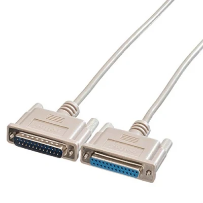 Afbeelding van ROLINE RS232 kabel D25 M/F, 9 m