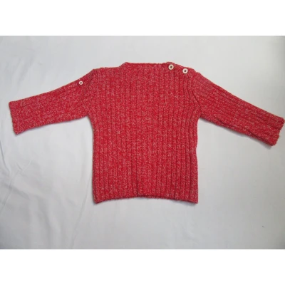 Afbeelding van petit bateau , trui gebreid rood unie 12 maand 74