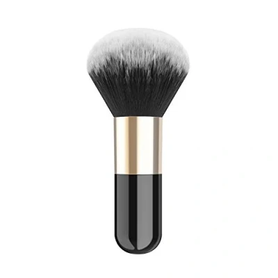 Afbeelding van Luxspire Powder Makeup Brush, Flat Kabuki Single Large Brush Soft Face Mineral Foundation Blush for Blending Makeup, Black &amp; Gold