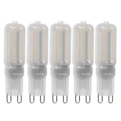 Afbeelding van Dimbare G9 LED lamp 5W Wit 3000ºK Warm Blister 5 stuks.