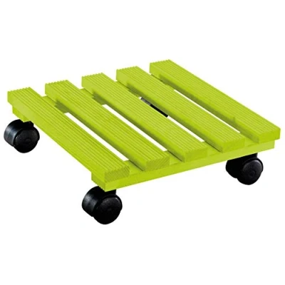 Afbeelding van Wagner Plantenroller Harde wieltjes. (L) 29 x (B) (H) 8,5 cm, limegreen