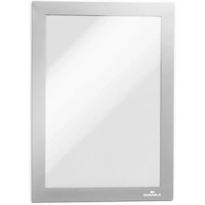Afbeelding van Durable 487123 Infokader Duraframe (A5, zelfklevend met magnetische sluiting) 2 stuks, zilver