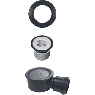 Afbeelding van Aco flexdrain puthuis pp laag compleet stankslot 30mm 405763compl 405763 compl