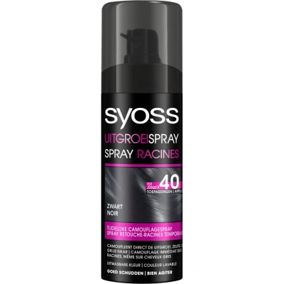 Afbeelding van Syoss Uitgroeispray Zwart 120ML
