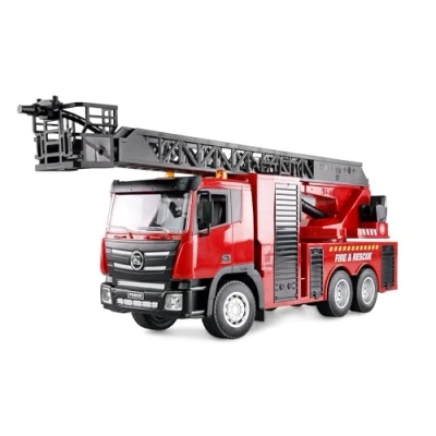 Afbeelding van Amewi Brandweerwagen draailaddervoertuig 1:18 RTR op afstand bestuurd RC kinderen 8 jaar