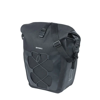 Afbeelding van Basil Enkele fietstas Navigator L waterproof BikeTotaal.nl Zwart