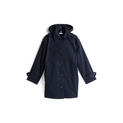 Afbeelding van TOMMY HILFIGER Dames ESS KATOEN HOOD PARKA WW0WW43742, Blauw, 32, Blauw (Woestijnhemel), 58