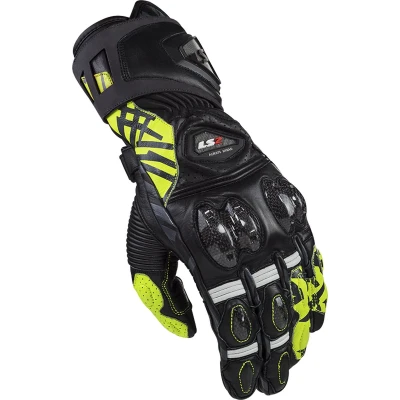 Afbeelding van LS2 handschoenen Feng Racing zwart / fluor geel maat S motor scooter