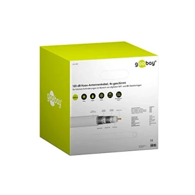 Afbeelding van Goobay 120 dB SAT Coaxial Cable, 4x Shielded, CCS 305 m