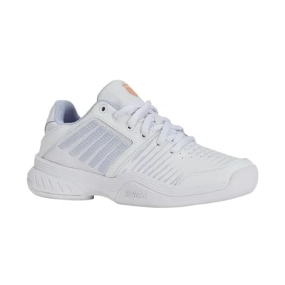 Afbeelding van Tennisschoen K Swiss Kids Court Express Carpet White Heather Peach Fuzz Schoenmaat 35