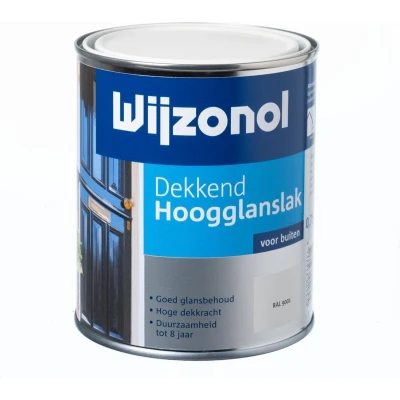 Afbeelding van Wijzonol lak dekkend wit hoogglans 750 ml