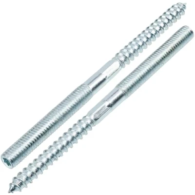 Afbeelding van AERZETIX C75877 set met 12 schroeven dubbele schroefdraad M8 x 120 mm draadstang staal