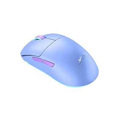 Afbeelding van Xtrfy M8 Wireless, draadloze ultralichte gamingmuis, geoptimaliseerd voor e sports, 2,4 GHz radio, extreem lage voorkant hogere precisie, oplaadbaar, Frosty Purple