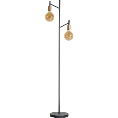 Afbeelding van ETH Vloerlamp Tree Zwart/Messing