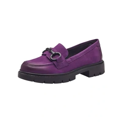 Afbeelding van Tamaris Comfort Instappers, Dames, Maat: 38, Purple nubuk Leer