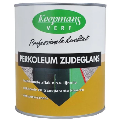Afbeelding van Koopmans Perkoleum Zijdeglans Transparant 0,75 ltr blank Buitengevel &amp; Tuin