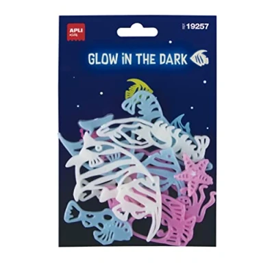 Afbeelding van Apli 19257 lichtgevende stickers PECES, 12 voor plafond en muur, gloeit in het donker