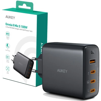 Afbeelding van Aukey PA B7S Black Oplader