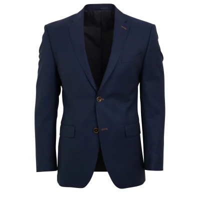 Afbeelding van Roy Robson colbert heren wol effen slim fit blauw