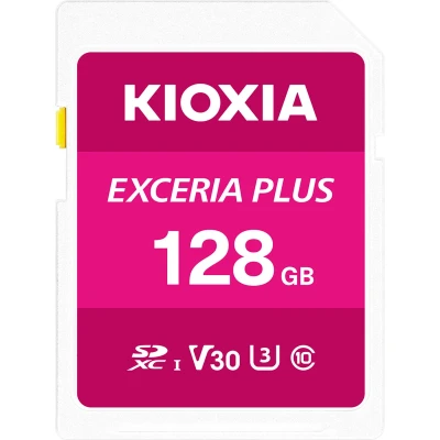 Afbeelding van Kioxia EXCERIA PLUS SDXC kaart 128 GB UHS I, v30 Video Speed Class