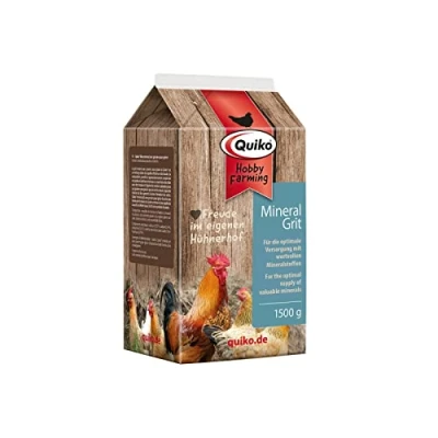 Afbeelding van Quiko Hobby Farming Mineraalgrit Met maagkiezel 1.500 g voor kippen, kwartels &amp; gevogelte Optimale aanvoer van mineralen extra een goede spijsvertering