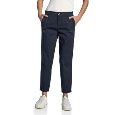 Afbeelding van Street One Softe Twill Chino, Dames, Maat: 36x28, Blau