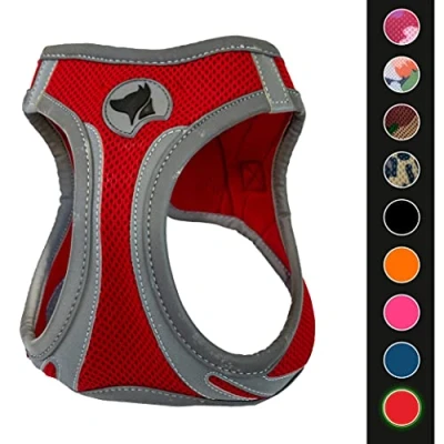 Afbeelding van croci Reflecterende wandelharnas, medium, rood