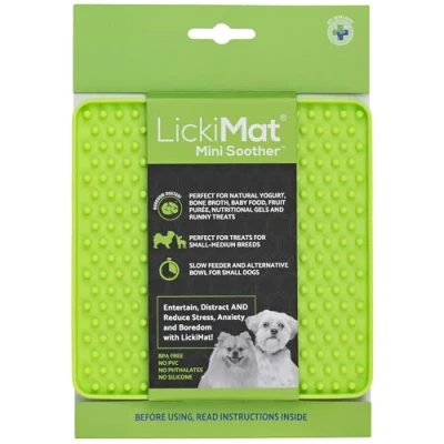 Afbeelding van LickiMat Mini Classics Interactieve voedermat voor honden, slow feeder met modern design, verrijking familiebinding en angstverlichting