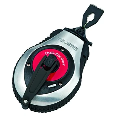Afbeelding van Tajima Chalk Rite Dura slagsnoer, 30 m lang, met snelzwengelsysteem, voor alle ondergronden, gevlochten slagsnoer: CR401SD