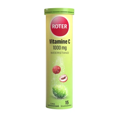 Afbeelding van Roter Vitamine C 1000mg Weerstand Lime Lychee Bruistabletten