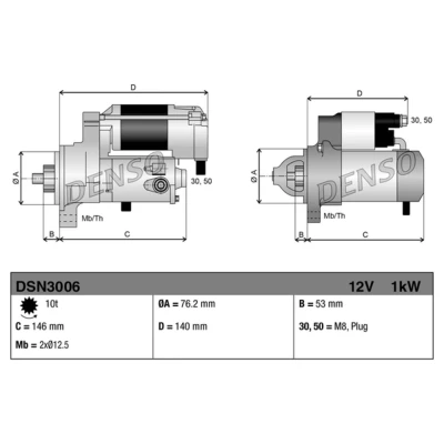 Afbeelding van Denso Starter DSN3006