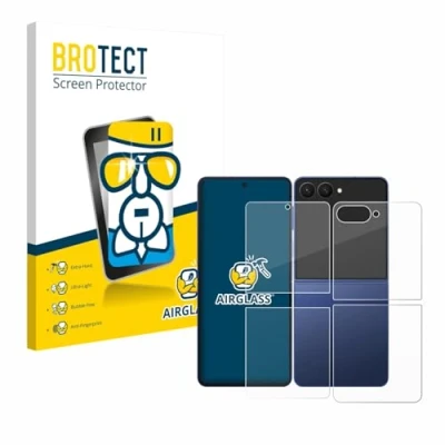 Afbeelding van BROTECT Screenprotector voor Samsung Galaxy Z Flip 7 (Voor+Achter) Folie Beschermfolie Beschermglas transparant