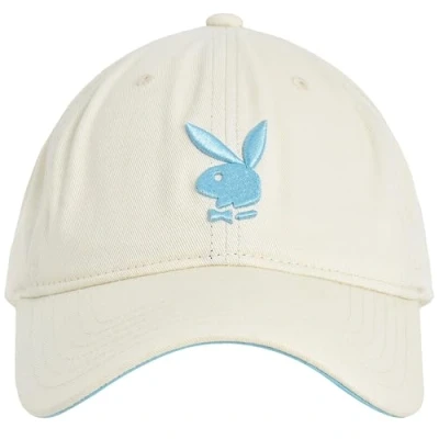 Afbeelding van Concept one Playboy Dad Hat, katoenen keperstof, verstelbare baseballpet met gebogen rand, Gebroken Wit, size