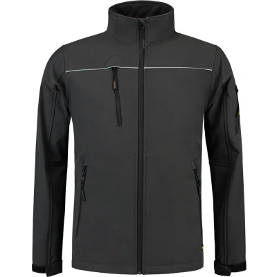 Afbeelding van Tricorp Softshell Jack Donkergrijs Maat 3XL