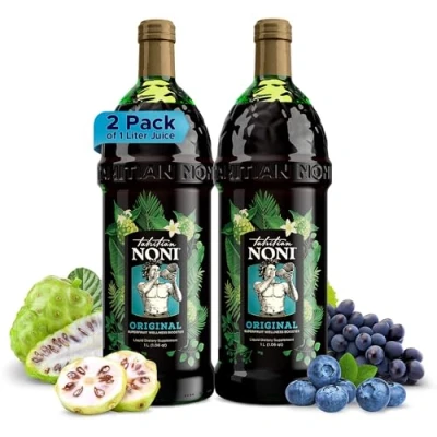 Afbeelding van TAHITIAN NONI Juice by Morinda 2PK Case, twee flessen van 1 liter per doos