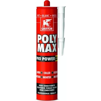 Afbeelding van Griffon Poly Max Pro Power Montagelijm Wit 435gr