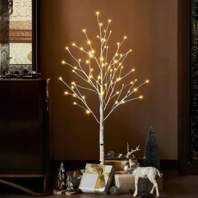 Afbeelding van Kerstboom met LED 90cm 60 LEDs Warm Wit