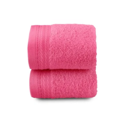 Afbeelding van Top Towel Premium grote badhanddoeken 2 gezichts of bidetten 30 x 50 cm 100% katoen 600 gram aardbei