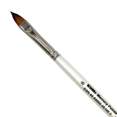 Afbeelding van KUM 514.01.11 Memory Point Brush CT, MemTip Pin CT 8&quot;, kattentongvorm, 1 stuk