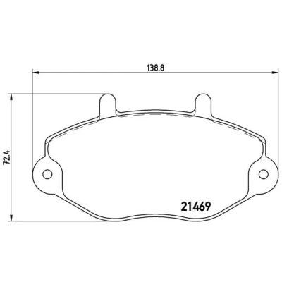 Afbeelding van Brembo Remblokset P 24 033