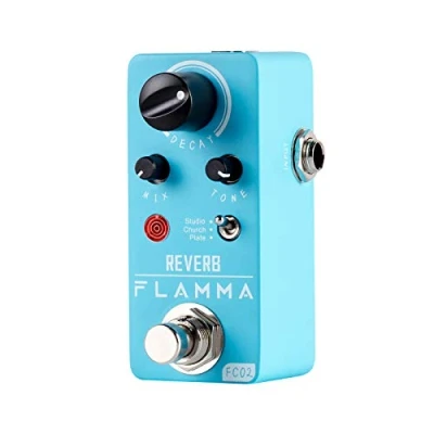 Afbeelding van FLAMMA FC02 Mini Reverb Pedaal Digitale Gitaar met 3 Effecten Kerk Plaat Studio True Bypass