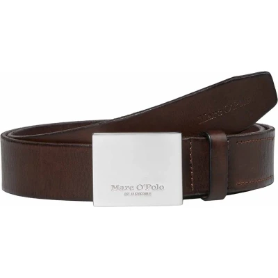 Afbeelding van Marc O&#039;Polo Leren Riem Arru Leather Belt W90 Fine Brown Bruine