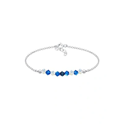 Afbeelding van Elli Armband Kinder Parels Roze met Kristallen in 925 Sterling Zilver