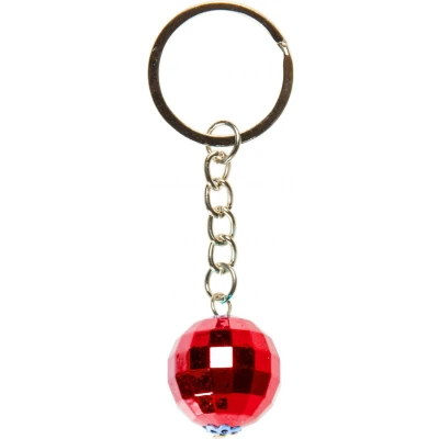 Afbeelding van Lg imports Sleutelhanger Discobal 2 Cm Rood