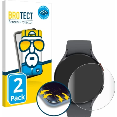 Afbeelding van BROTECT Screenprotector voor Samsung Galaxy Watch 5 (44mm) Folie Beschermfolie transparant volledig dekking (2 Stuks)