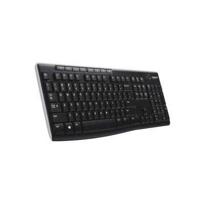 Afbeelding van Logitech Keyboard K270, Wireless, Unifying, zwart DE, detailhandel