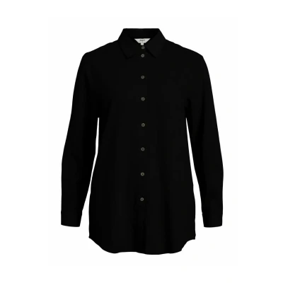 Afbeelding van Object Overhemdblouse, Dames, Maat: 34, Black