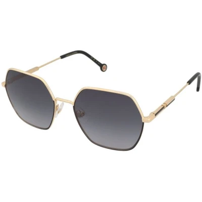 Afbeelding van Carolina Herrera Donna HER 0183/S RHL/9O Occhiali da sole Metallo Oro Grigio Geometrica Sfumato
