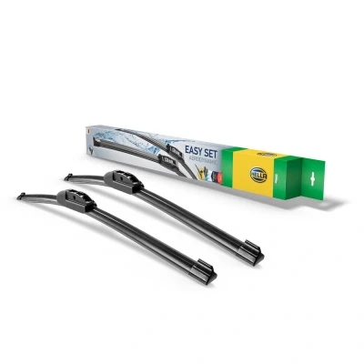Afbeelding van HELLA 9XW 358 164 231 Easy Set Upgrade Ruitenwisser SetUP5353 Flat blade wisserblad Voor voertuigen met stuur links 525/525mm 21/21&quot; Aantal: 2